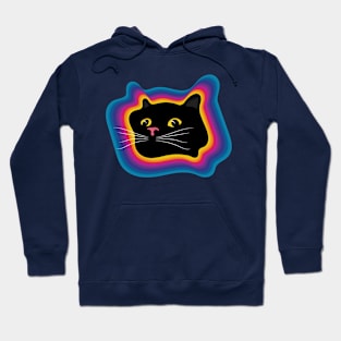 Black cat on LSD Hoodie